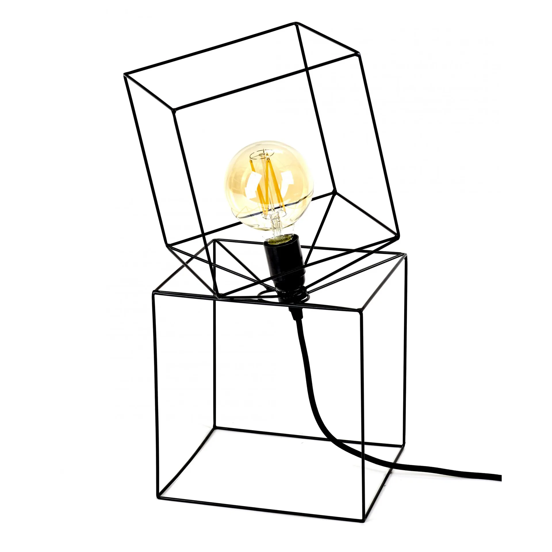 Lampa stołowa Trompe l'oeil, Czarny Serax
