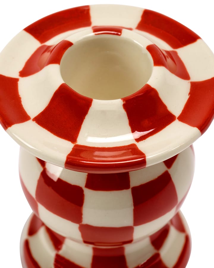 Les Objets Mouleversants N°2 świecznik, Red-white Serax