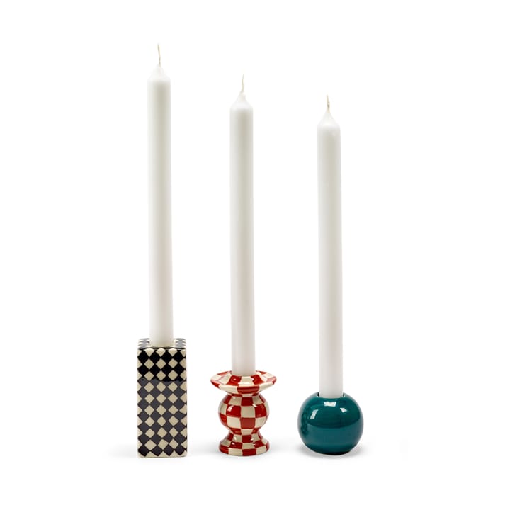 Les Objets Mouleversants N°2 świecznik, Red-white Serax