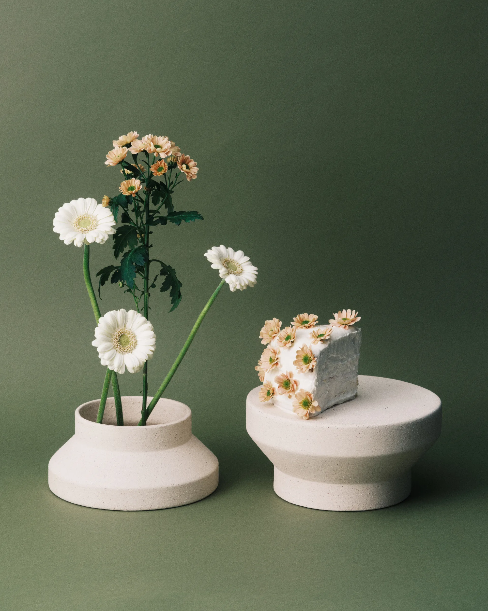 Mira wazon/patera na ciasto S, Beżowy Serax