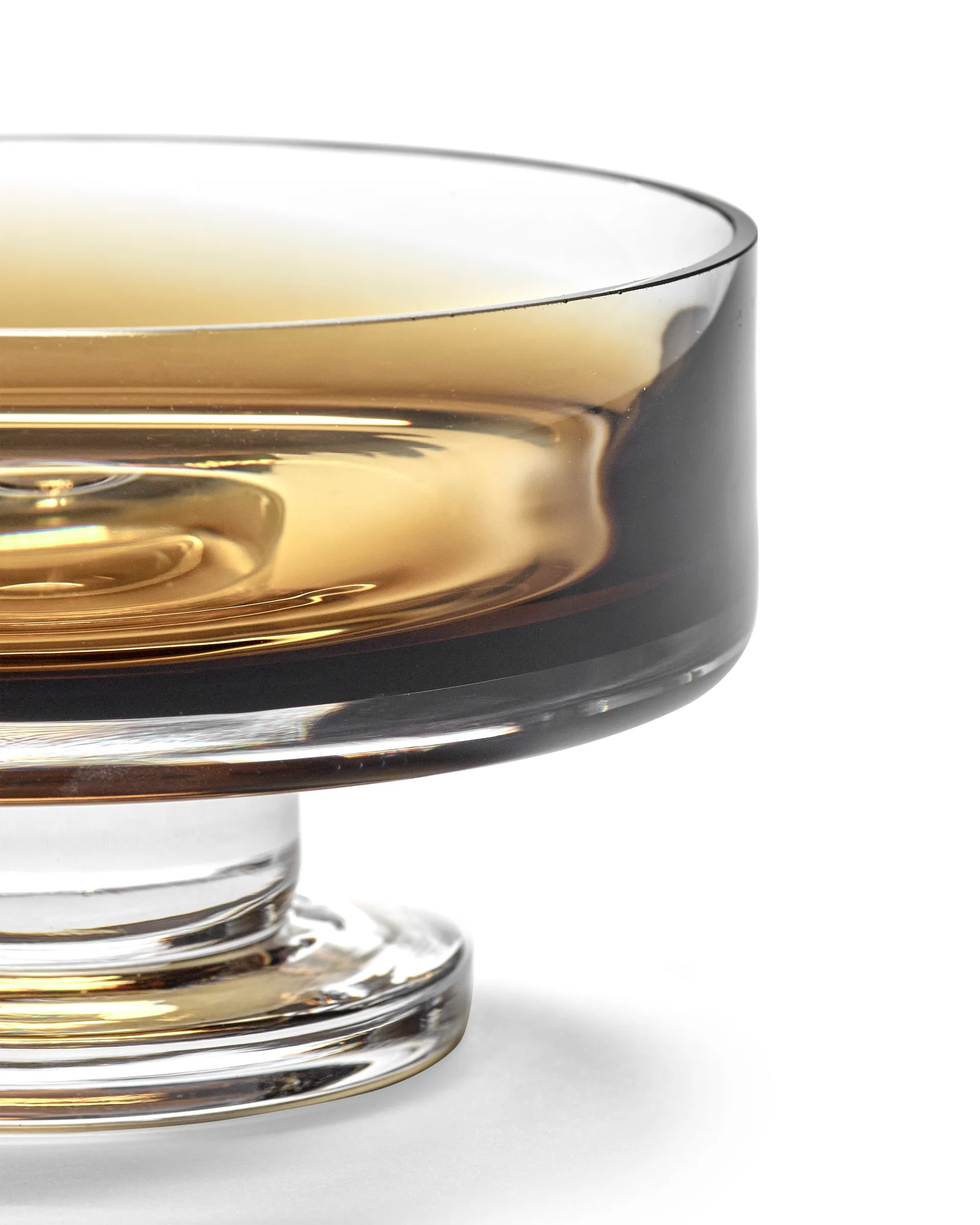 Miska niska Zuma na podstawie M Ø13,6 cm, Amber Serax