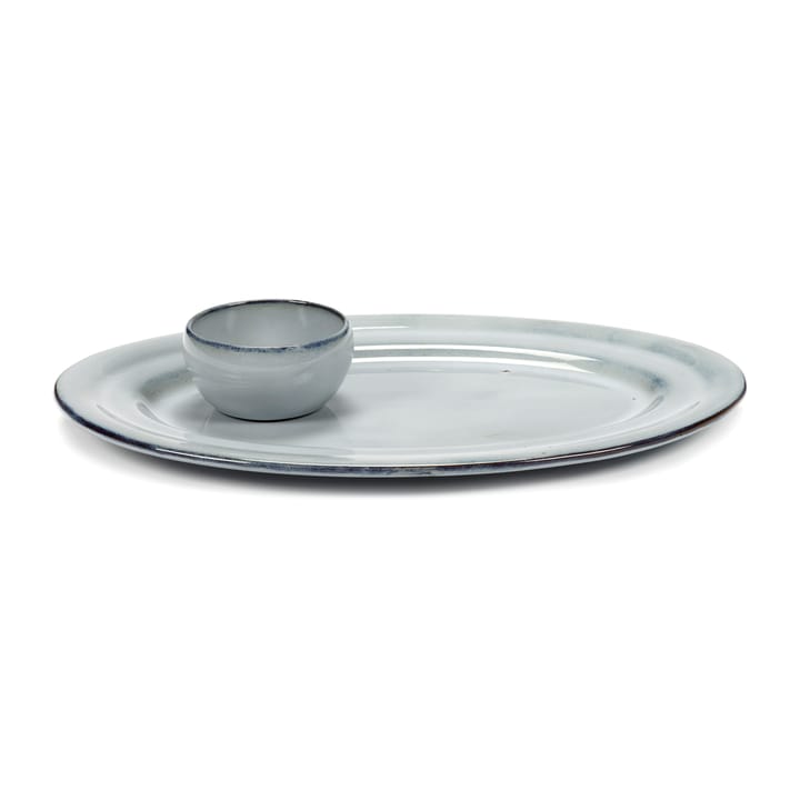 Miska owalna do serwowania glazurowana Pure, Blue Serax
