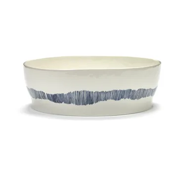 Miska sałatkowa Ottolenghi Feast Ø27,5 cm - White stripes-blue - Serax