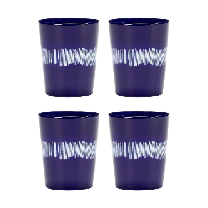 Ottolenghi Feast filiżanka do herbaty 330 ml, 4‑pak - Dark blue-white - Serax