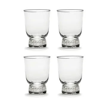 Ottolenghi Feast szklanki do napojów 330 ml, 4‑pak - Stripes sandblasted - Serax
