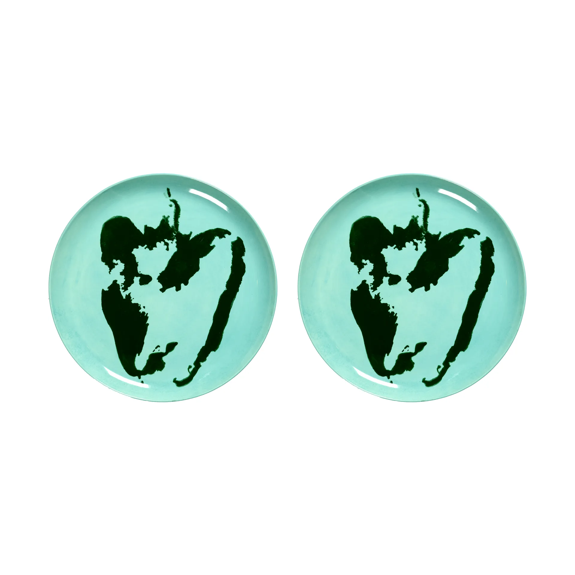 Ottolenghi Feast talerz L Ø26,5 cm 2-pak, Azure-pepper green Serax