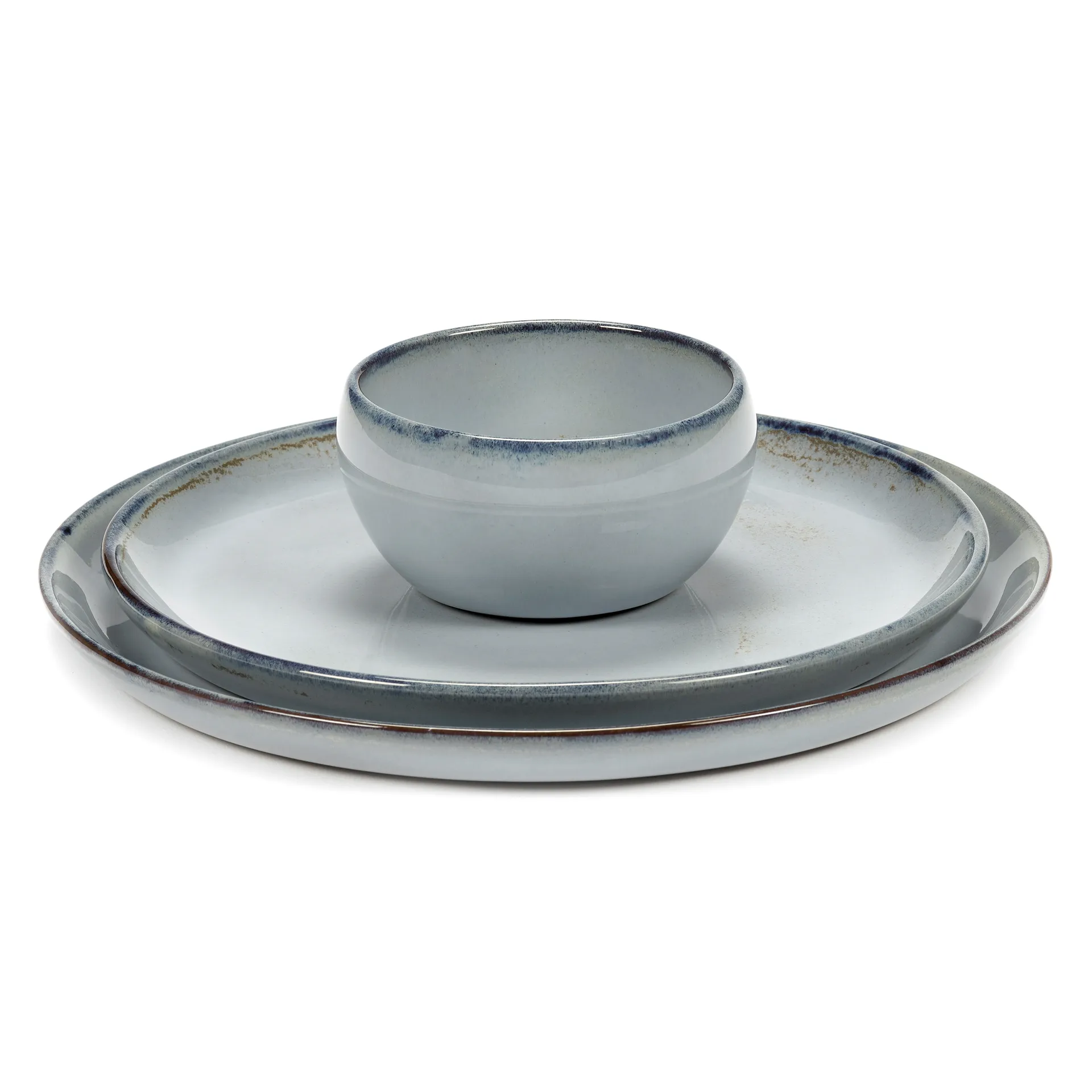 Pure Blue Glazed miska Ø9 cm, Niebieski Serax