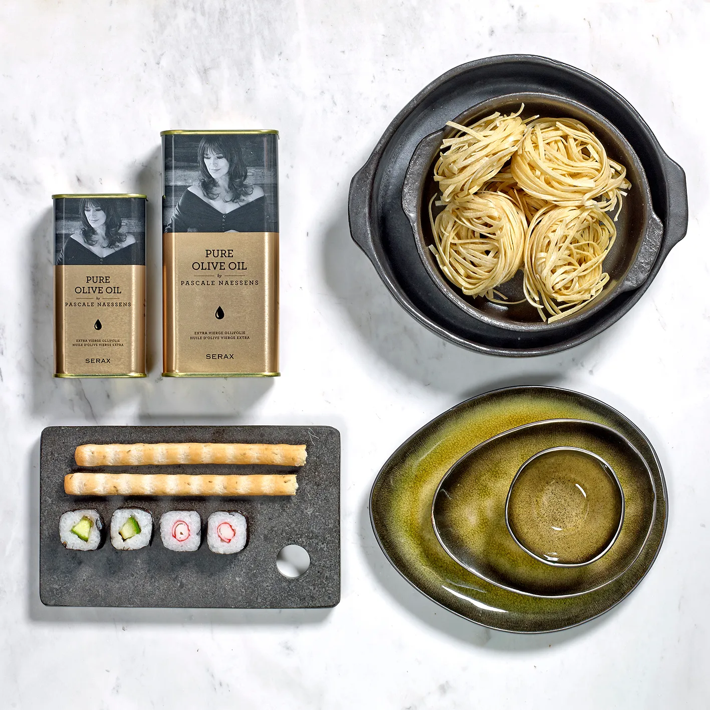 Pure talerz owalny duży, Green Serax