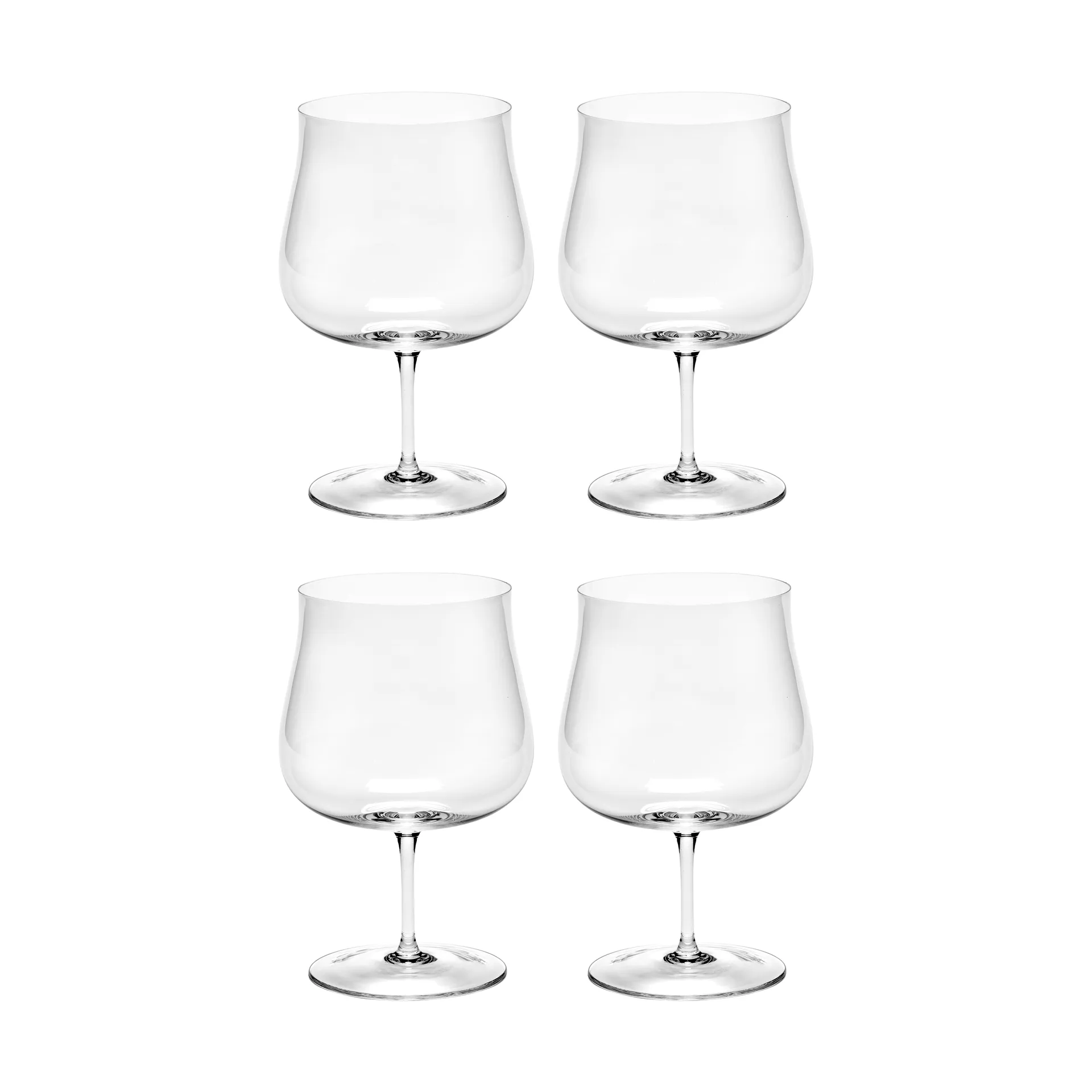 Silhouette Bourgogne kieliszki do wina 730 ml, zestaw 4 szt., Clear Serax