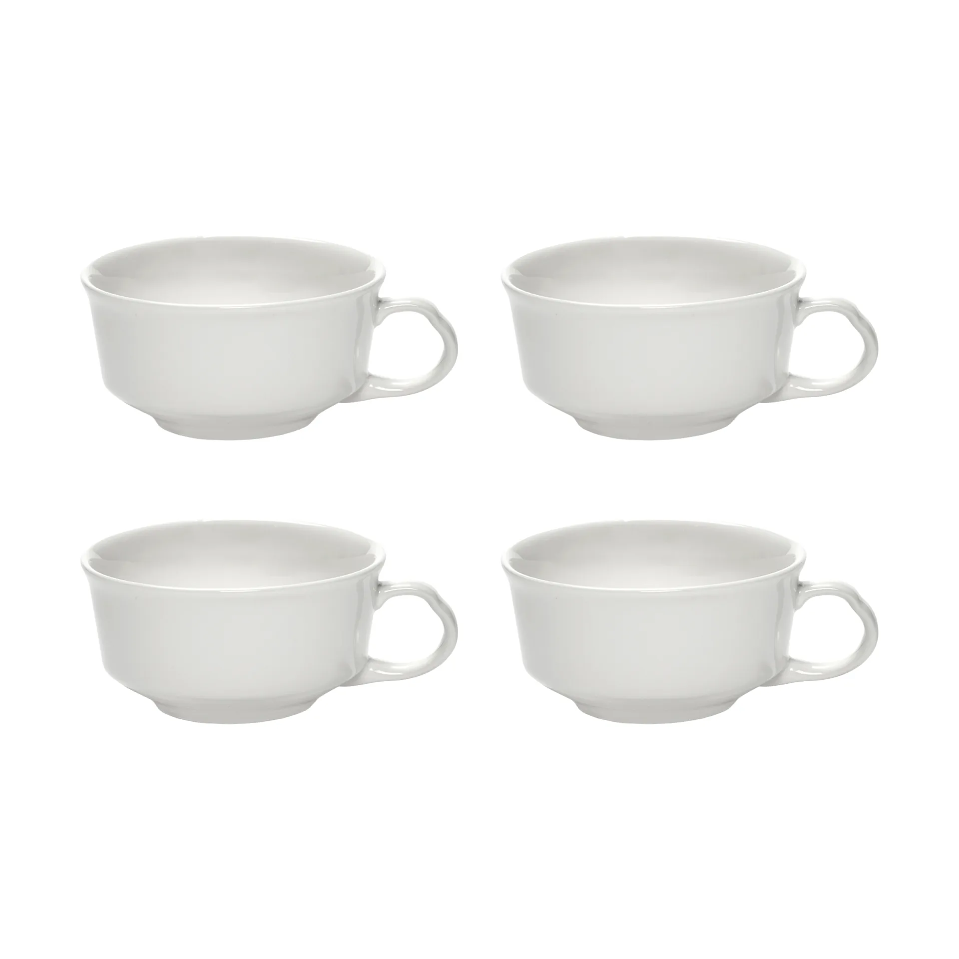 Silhouette filiżanka do espresso 100 ml, zestaw 4 szt., White Serax