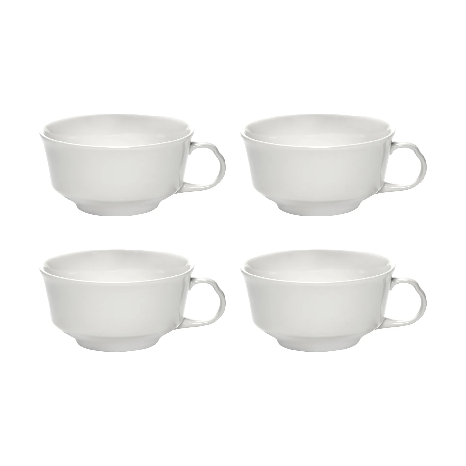 Silhouette filiżanka do kawy 190 ml, 4‑pak, White Serax