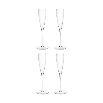 Silhouette kieliszki do szampana typu flute 150 ml, 4‑pak - Clear - Serax