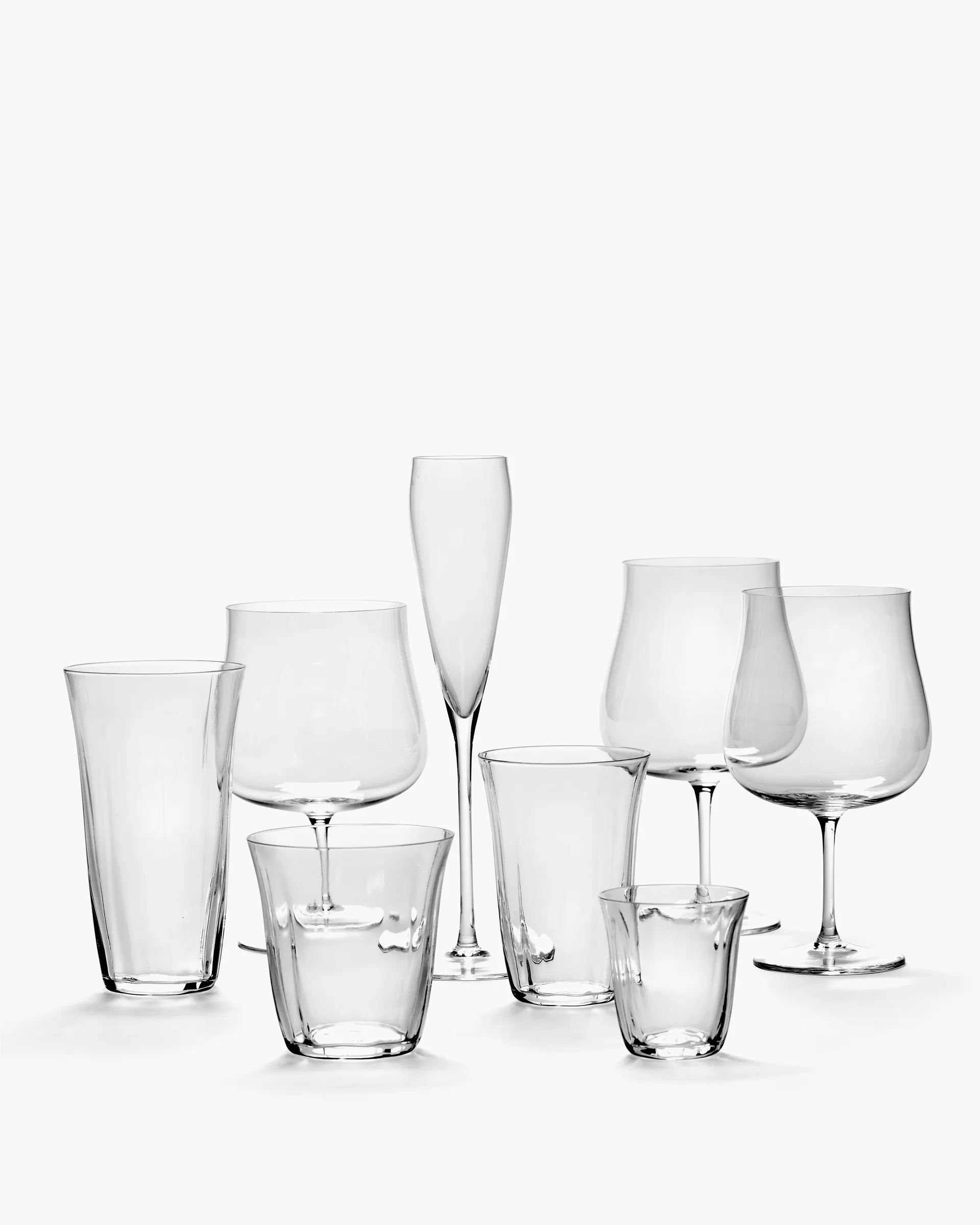 Silhouette longdrink, szklanki 440 ml, 4‑pak, Clear Serax