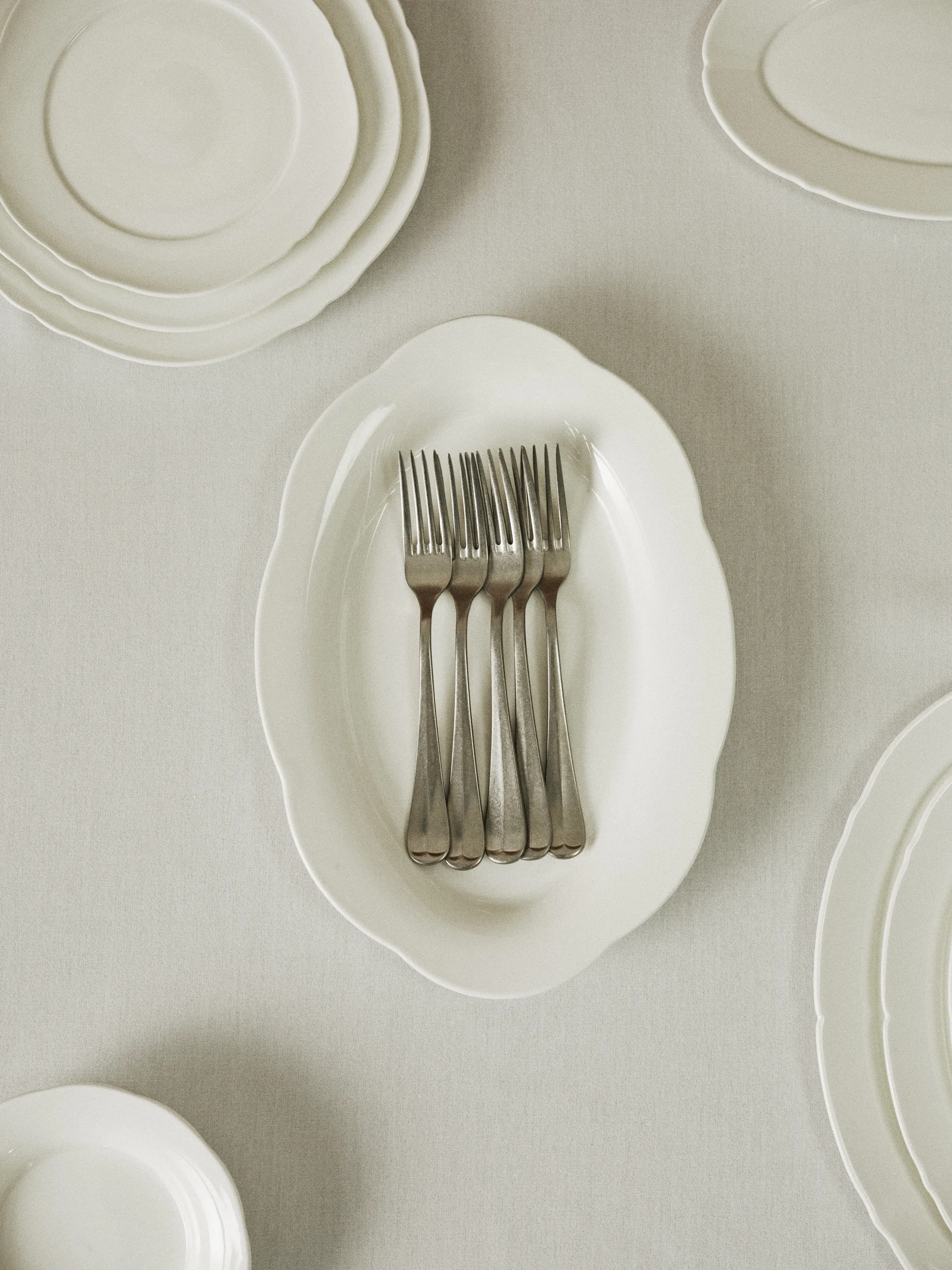 Silhouette owalny talerz głęboki M 15x24,5 cm 2 szt., White Serax