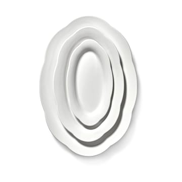 Silhouette owalny talerz głęboki S 10x18,5 cm - White - Serax
