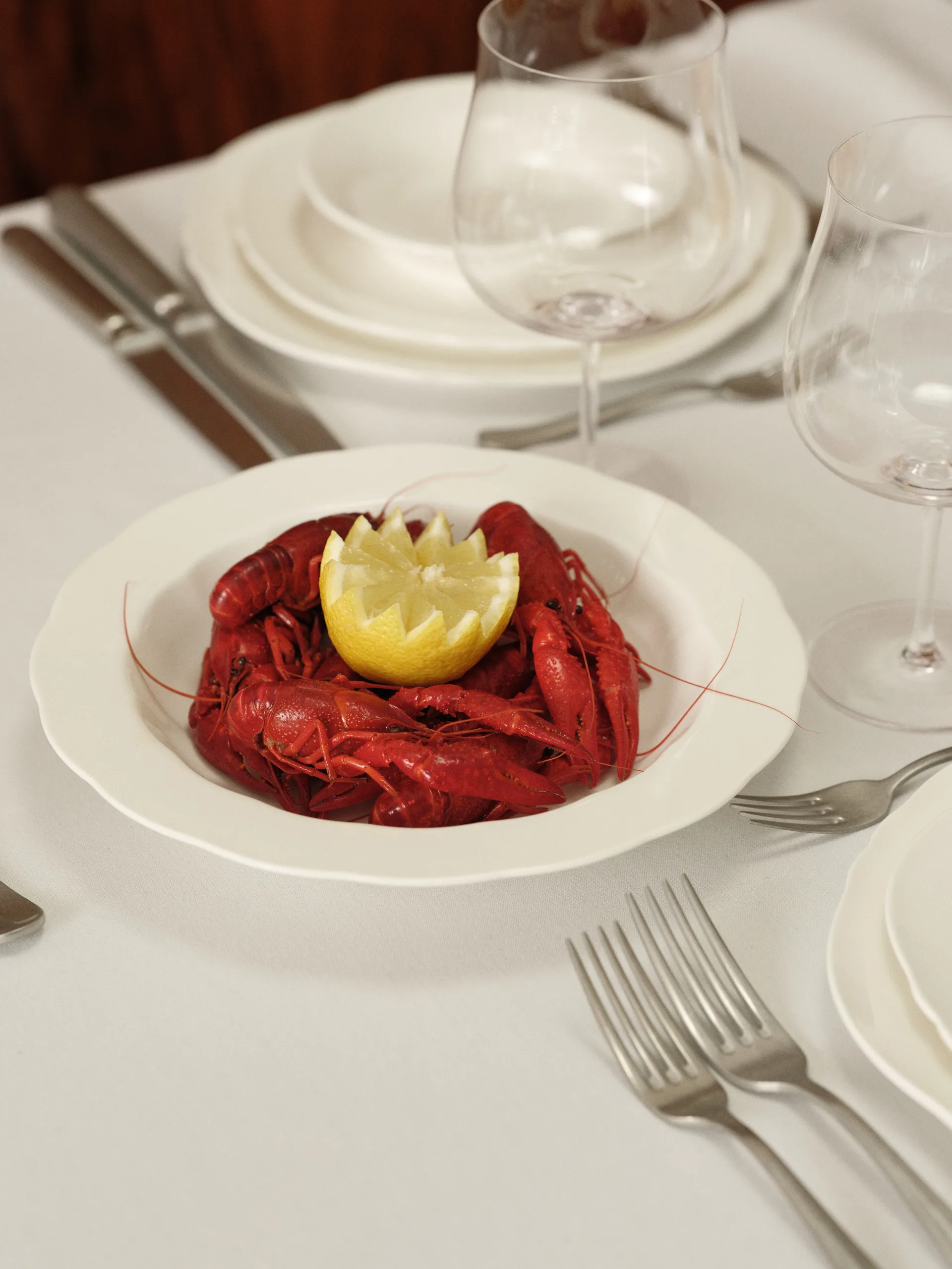 Silhouette talerz na makaron Ø22 cm 4 szt., White Serax