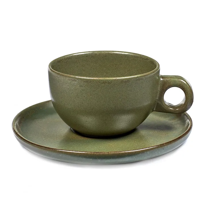 Surface filiżanka do cappuccino ze spodkiem 230 ml - Camogreen - Serax
