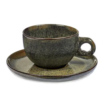 Surface filiżanka do cappuccino ze spodkiem 230 ml - Indi grey - Serax