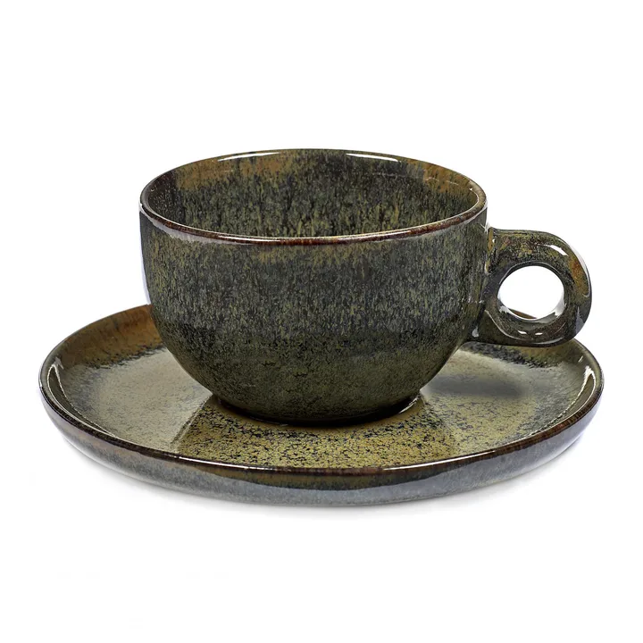 Surface filiżanka do cappuccino ze spodkiem 230 ml - Indi grey - Serax