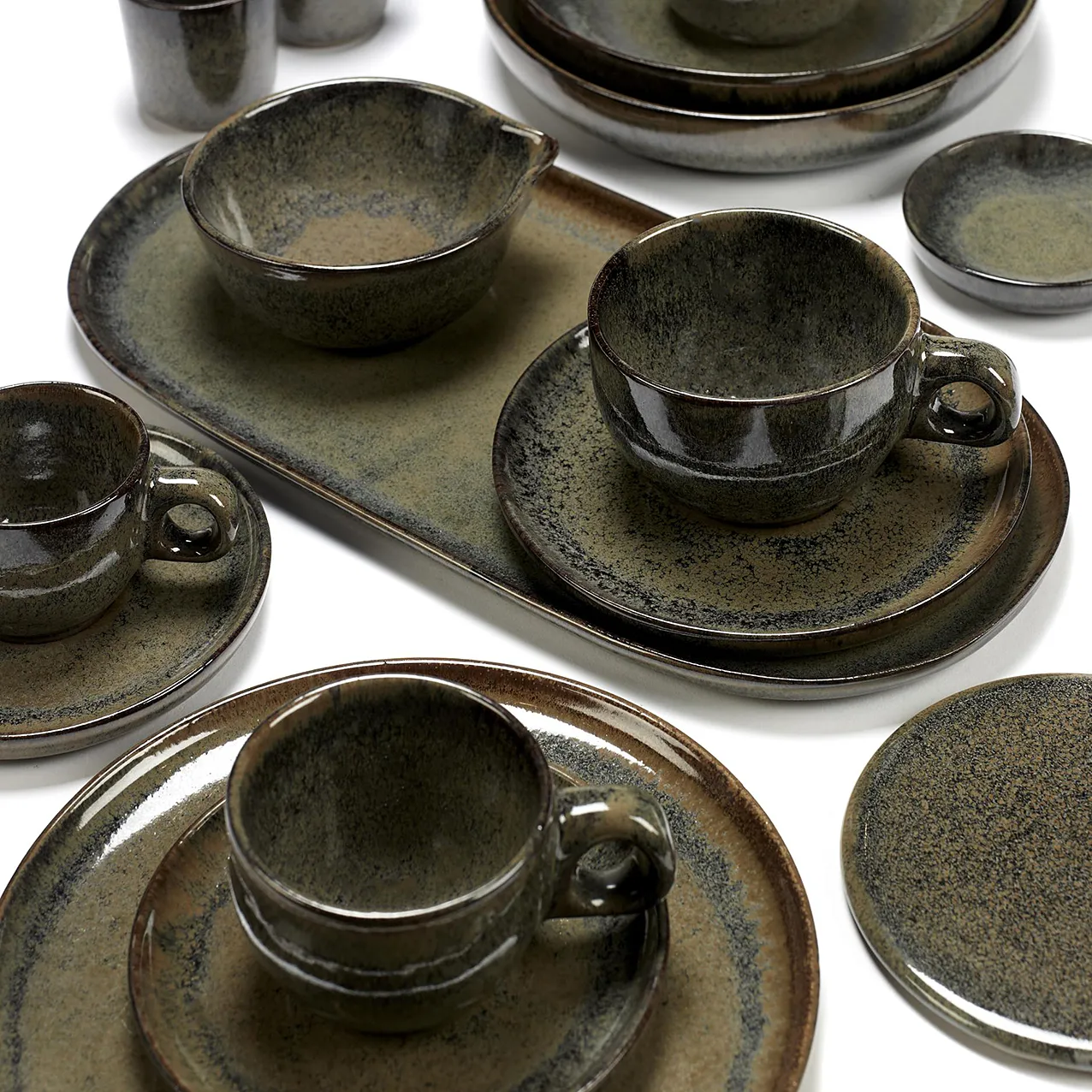 Surface filiżanka do cappuccino ze spodkiem 230 ml, Indi grey Serax