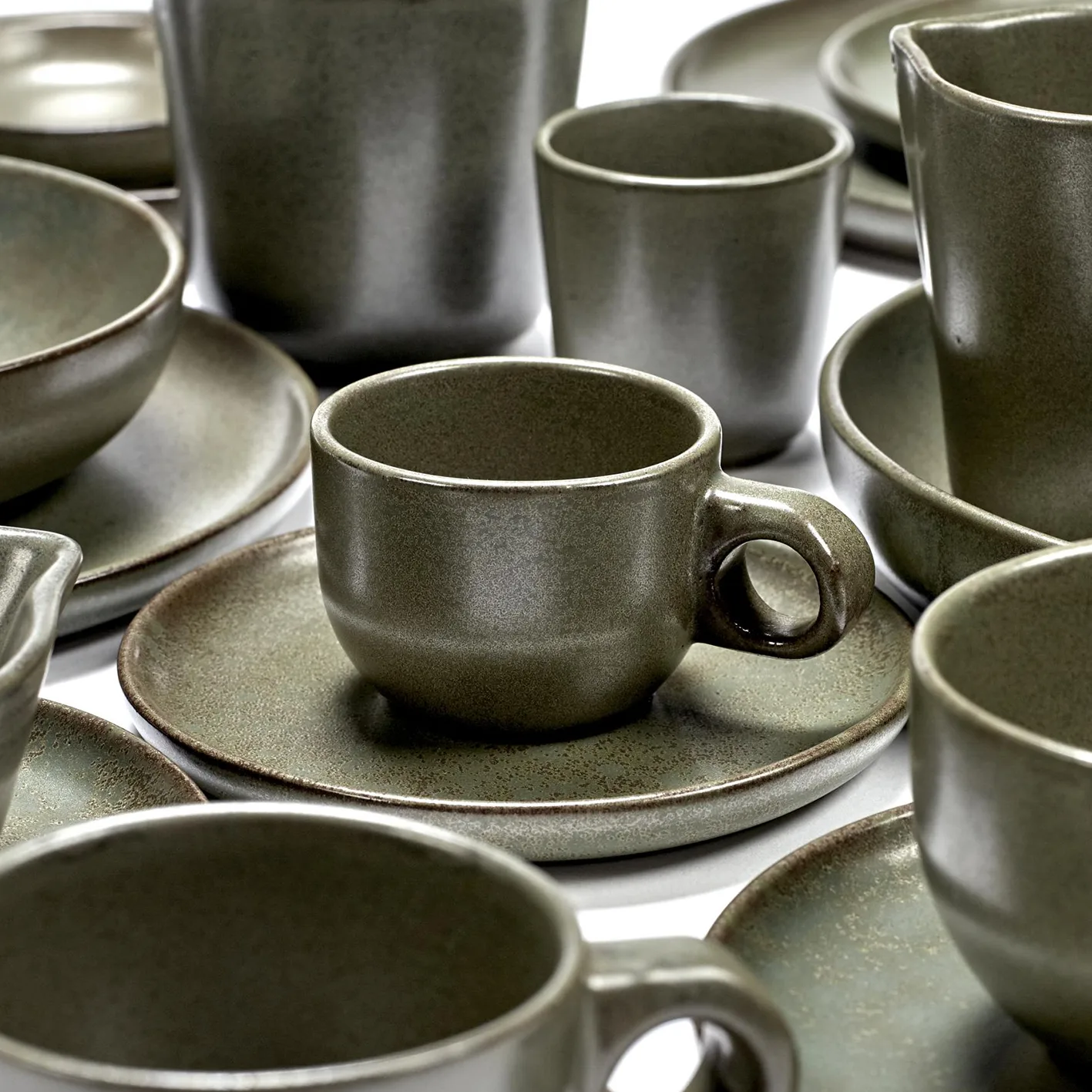 Surface filiżanka do espresso ze spodkiem 100 ml, Camogreen Serax