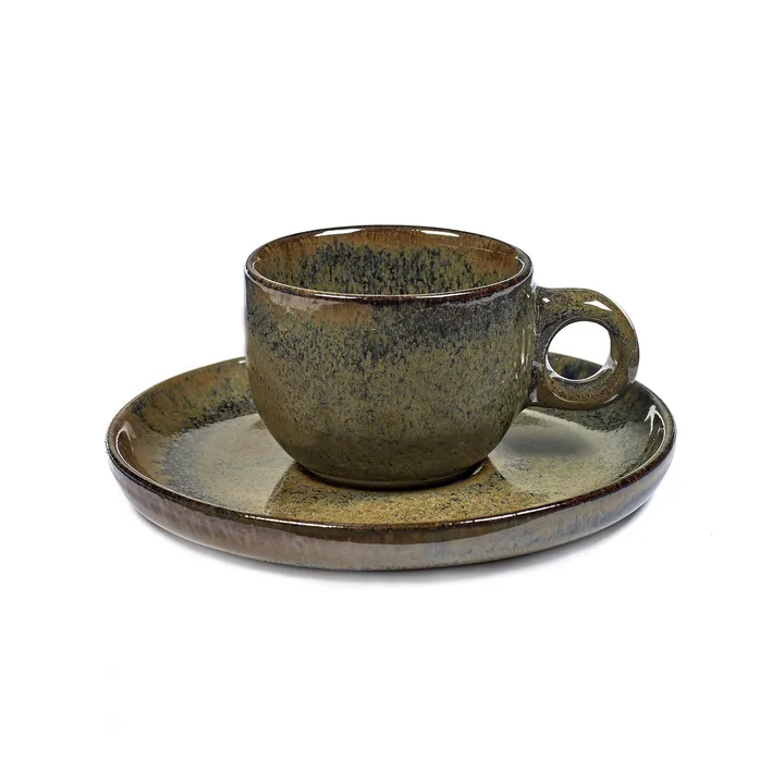 Surface filiżanka do espresso ze spodkiem 100 ml - Indi grey - Serax