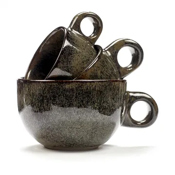 Surface filiżanka do espresso ze spodkiem 100 ml - Indi grey - Serax