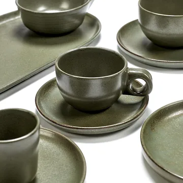 Surface filiżanka do kawy z talerzykiem 130 ml - Camogreen - Serax
