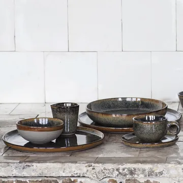 Surface filiżanka do kawy z talerzykiem 130 ml - Indi grey - Serax