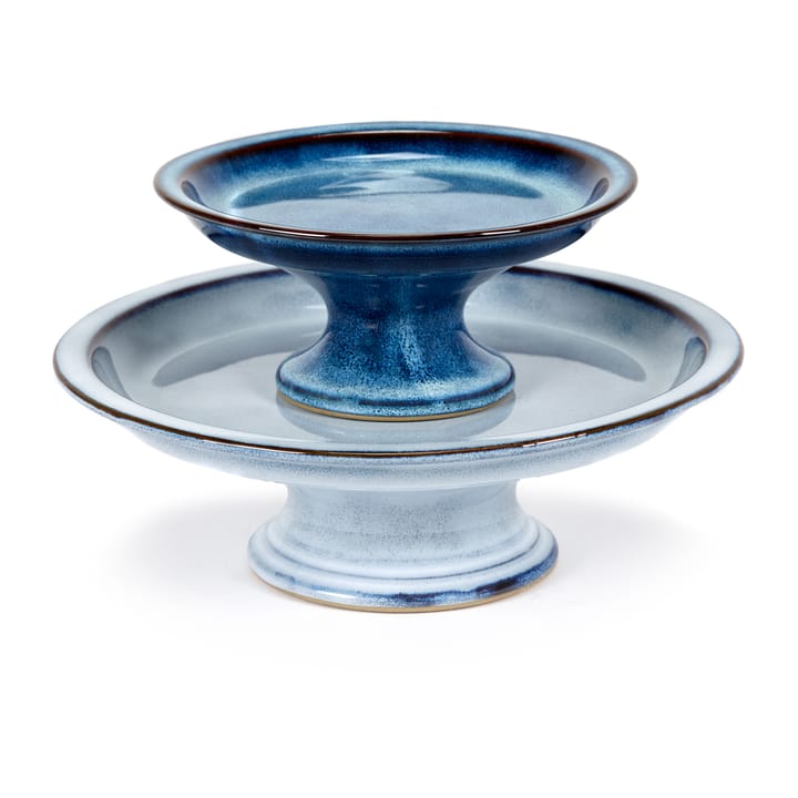 Talerz do ciasta glazurowany Pure L Ø23,5 cm, Blue Serax