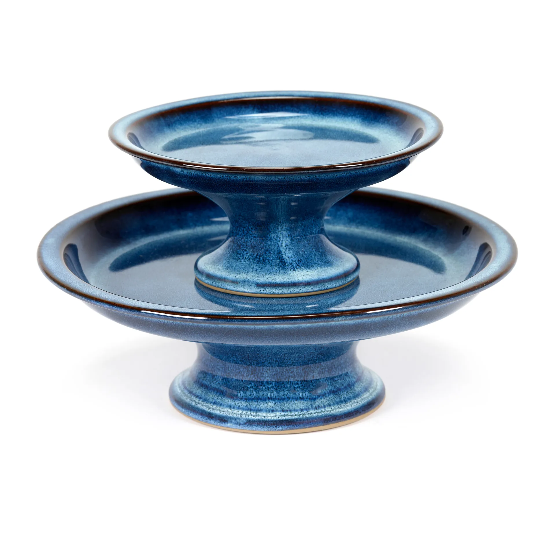 Talerz do ciasta glazurowany Pure S Ø16,5 cm, Dark Blue Serax