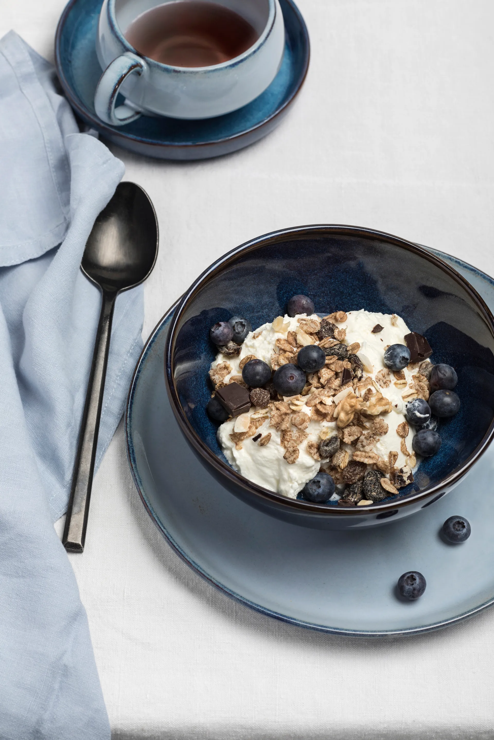 Talerz glazurowany Pure M Ø23,5 cm, Blue Serax