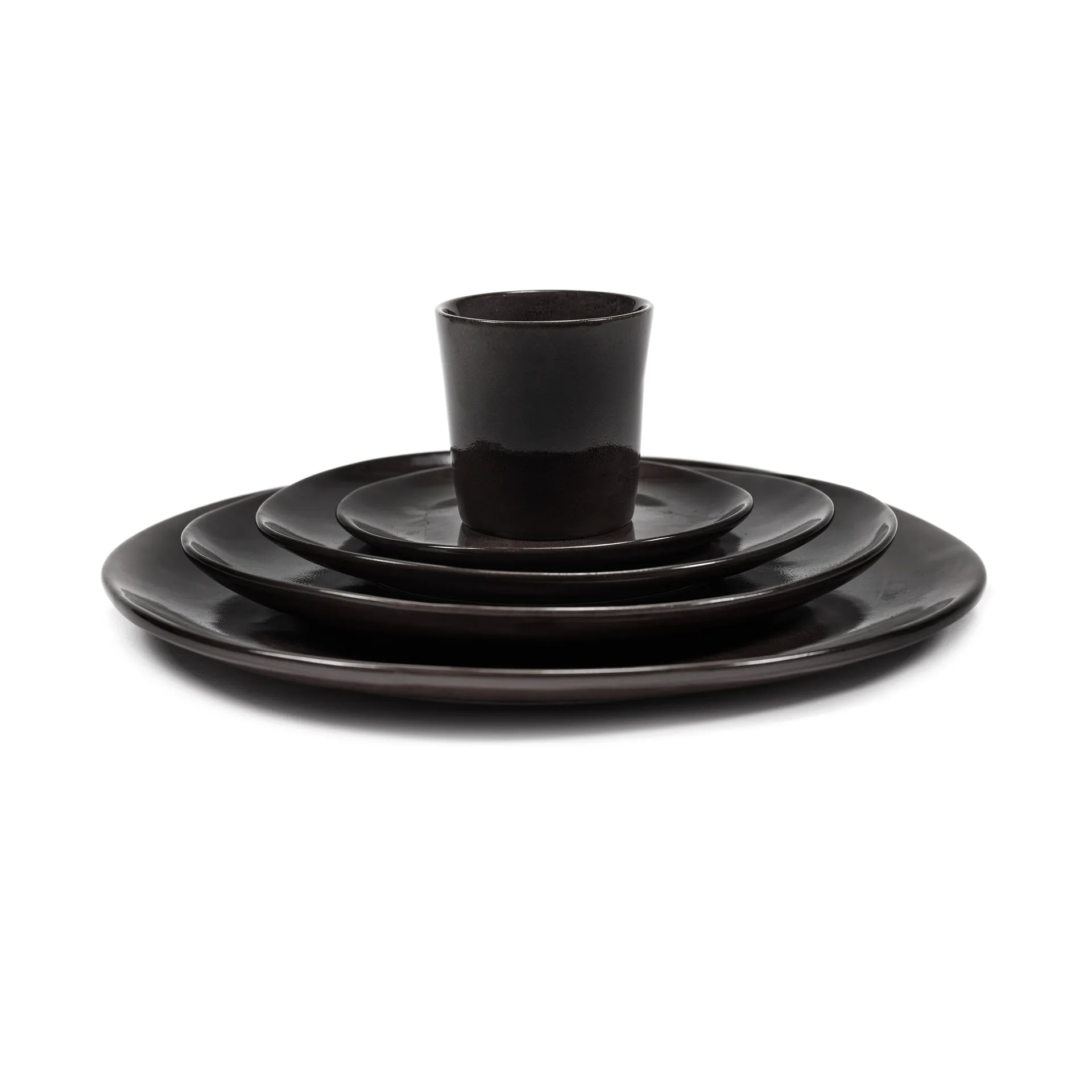 Talerz La Mère XL Ø27 cm 2 sztuki, Dark brown Serax