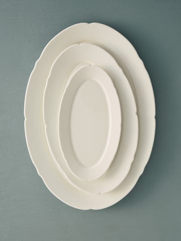 Talerz owalny Silhouette L 21x30 cm - White - Serax
