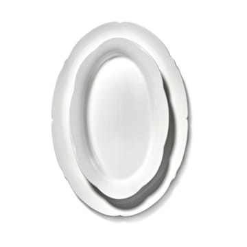 Talerz owalny Silhouette L 21x30 cm - White - Serax
