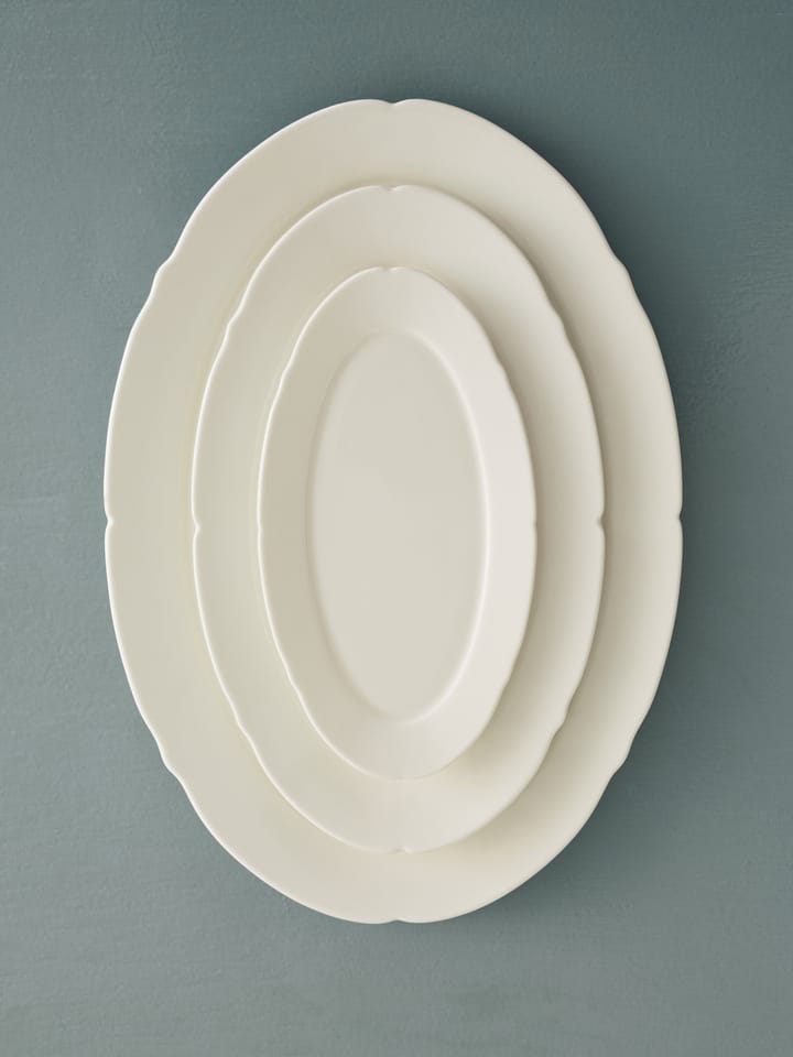 Talerz owalny Silhouette M 15x24,5 cm, White Serax