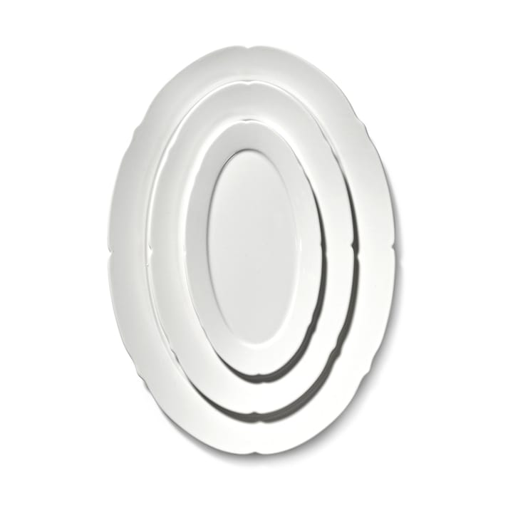 Talerz owalny Silhouette M 15x24,5 cm, White Serax