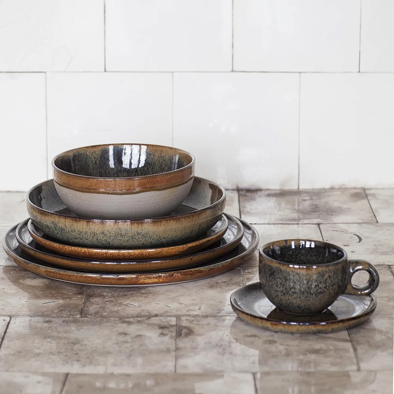 Talerz Surface 27 cm, Indi grey Serax