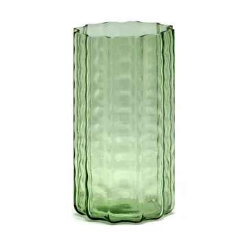 Wazon Waves 01 21 cm - Green-clear - Serax