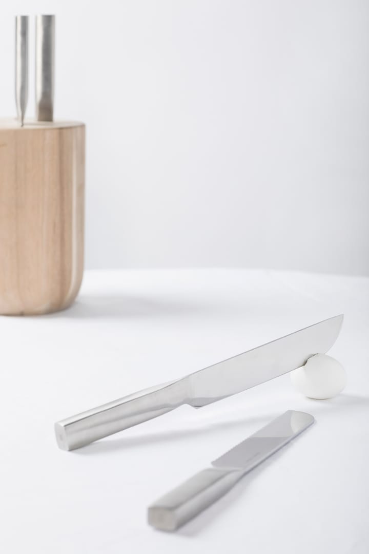 Zestaw noży bazowych z blokiem na 5 części, Wood-steel grey Serax