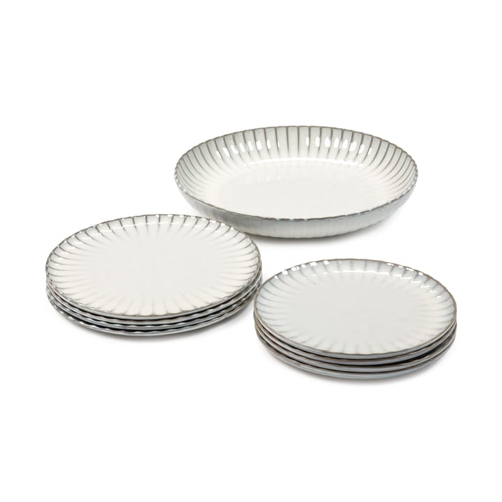 Zestaw talerzy obiadowych Inku 9 szt., White Serax