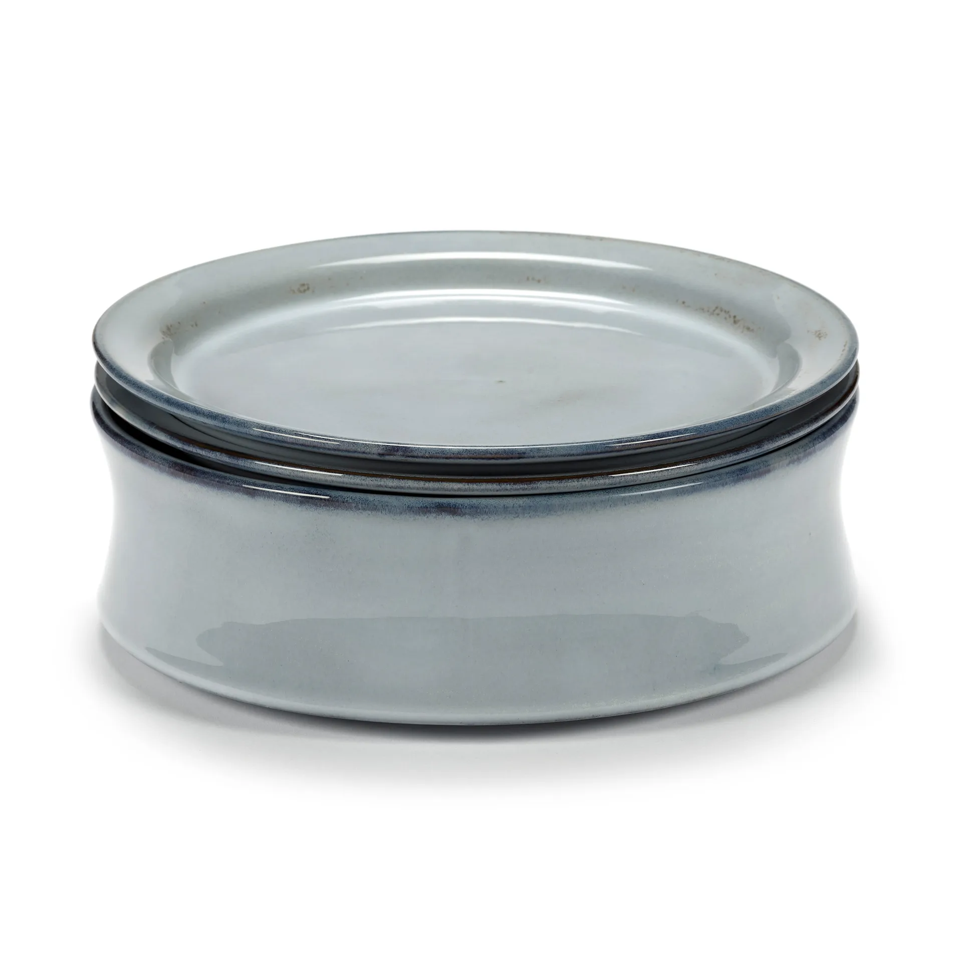 Zestaw z miską i talerzem Pure 3 części, Blue Serax