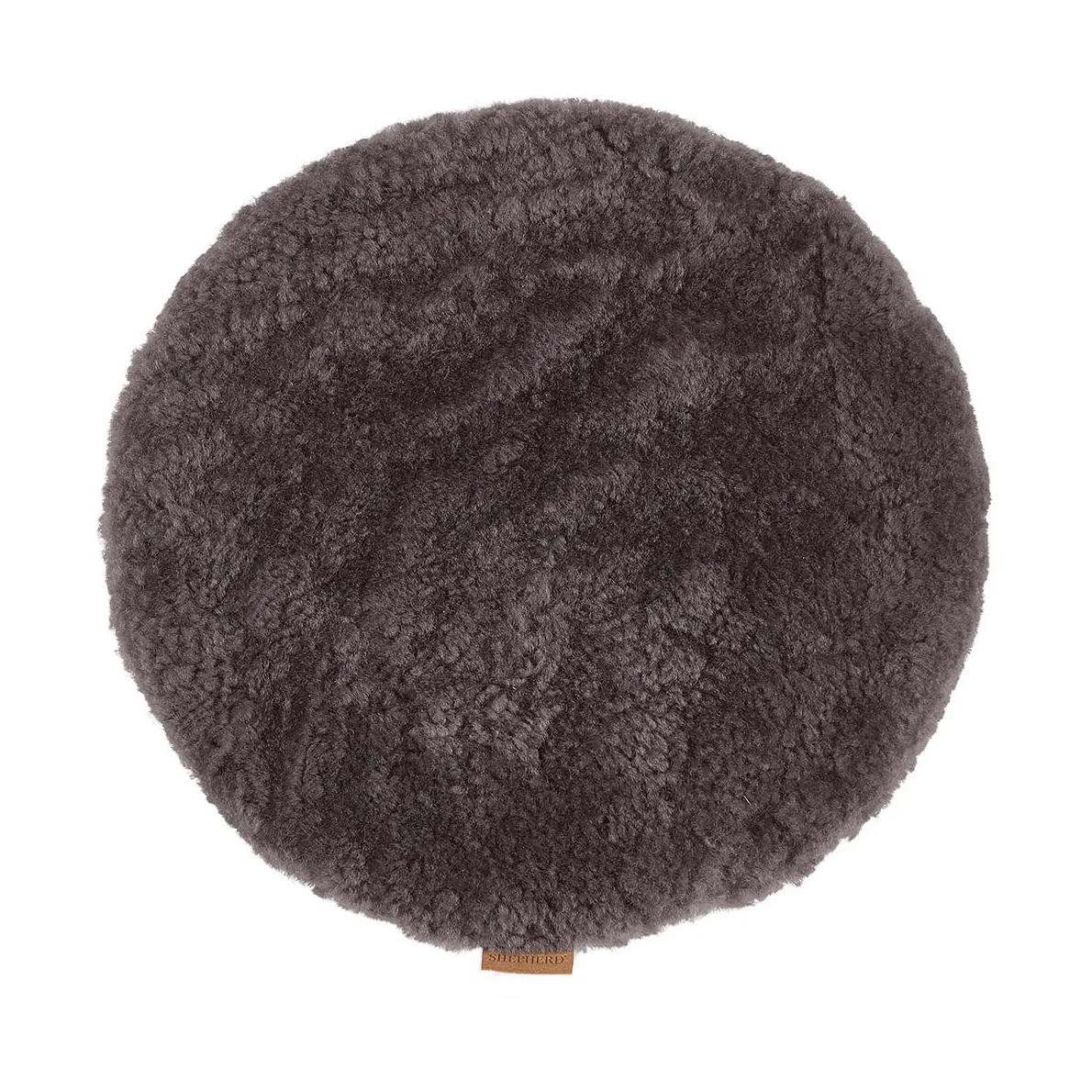 Jill poduszka na krzesło, pikowana, Carbon (szary), Ø36 cm Shepherd of Sweden
