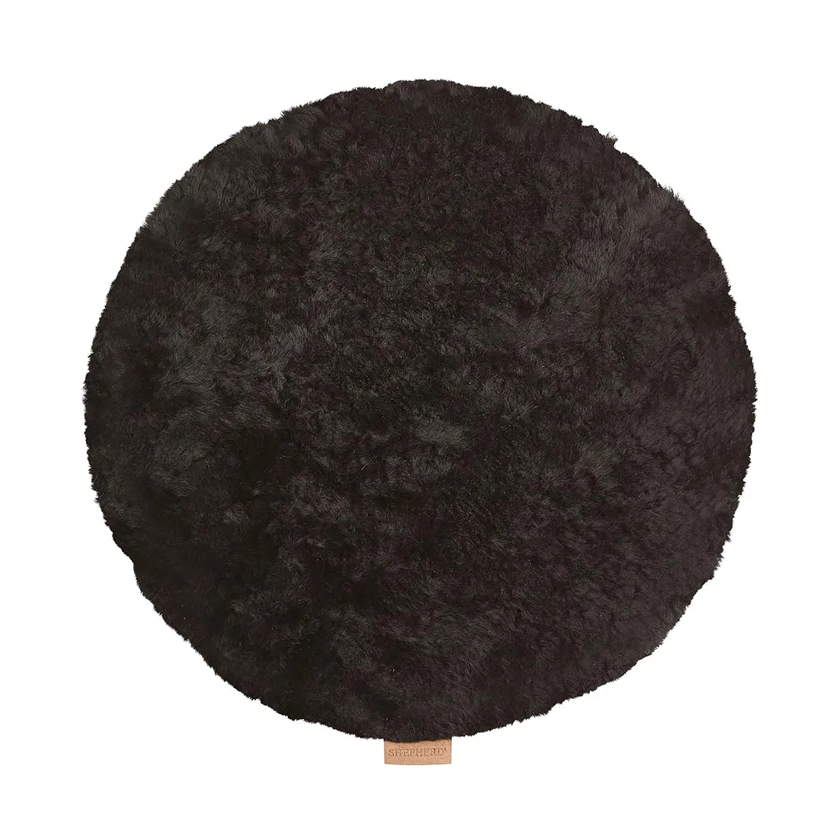 Jill poduszka na krzesło, pikowana, Czarny, Ø36 cm Shepherd of Sweden