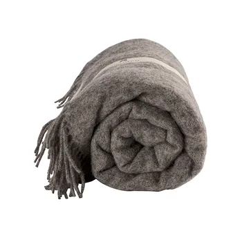 Lucy pled wełniany 140x240 cm - Granit - Shepherd of Sweden