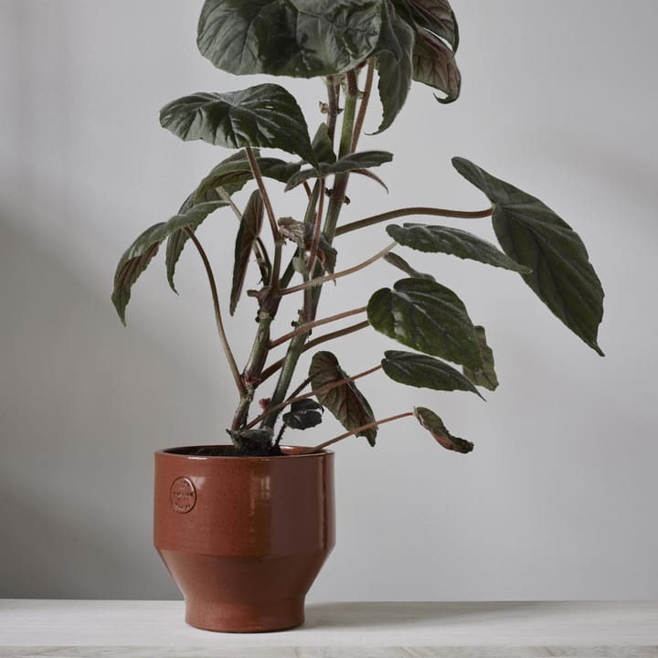 Doniczka Edge (do użytku wewnątrz budynku) Ø15 cm, burned red Skagerak