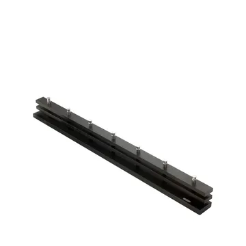 Wieszak Cutter - Dąb, bejcowany na czarno, 7 szt. gałek - Skagerak