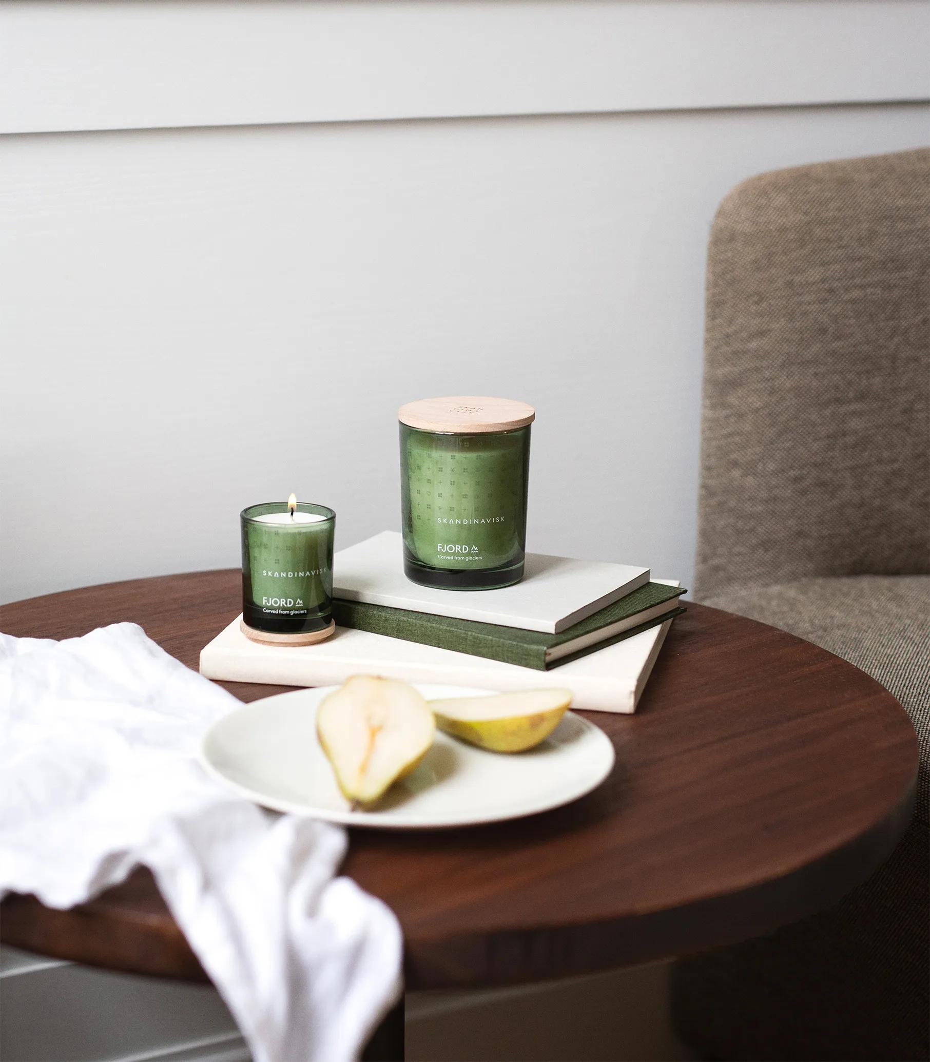 Świeca zapachowa Fjord z pokrywą, 65 g Skandinavisk