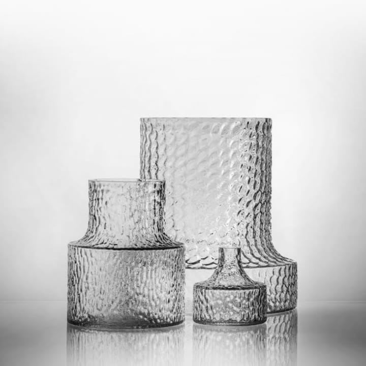 Wazon Kolonn z ryflowanym reliefem, 11 cm Skrufs Glasbruk