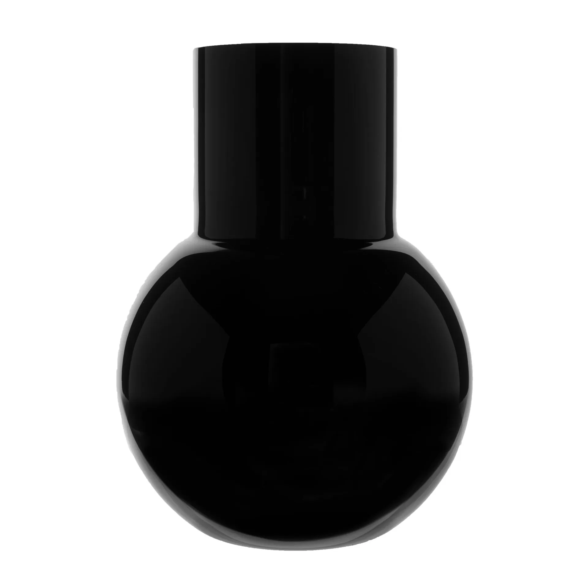 Wazon Pallo, Czarny 20 cm Skrufs Glasbruk